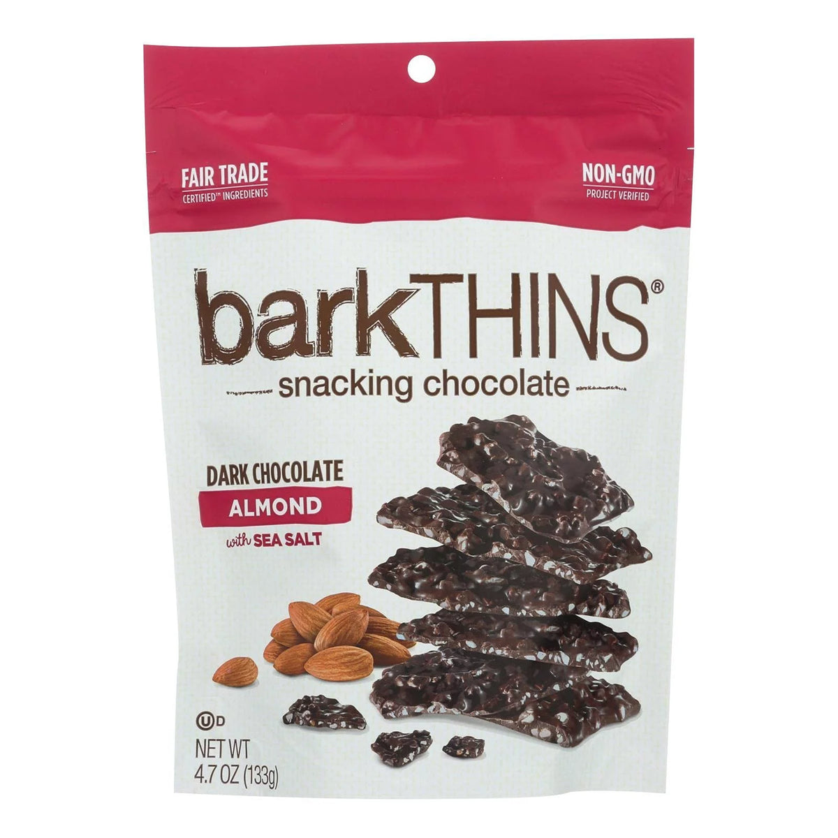 12 Pack Dark Chocolate Almond Snack Bars With Sea Salt, 4.7 Ounce Bars E2938