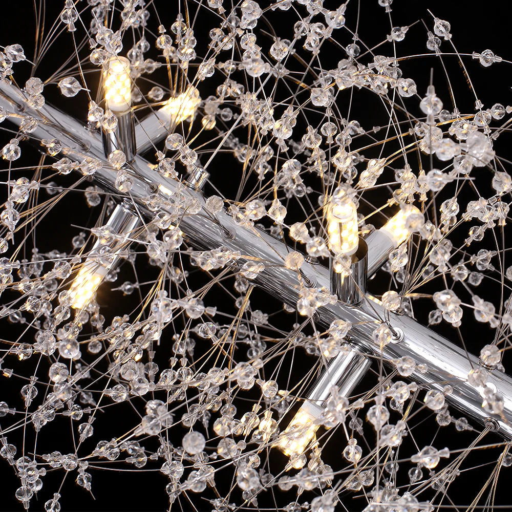12-Light Dimmable Contemporary Sputnik Chandelier W88264