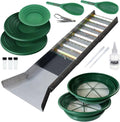50 Inch Folding Sluice Box and Classifier Screens, 16pc Gold Prospecting Equipment Kit K4960