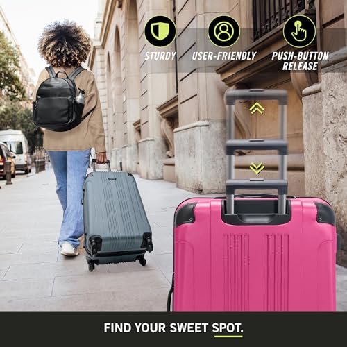 Teal 20-Inch Lightweight Hardshell Carry On Spinner Luggage Y381