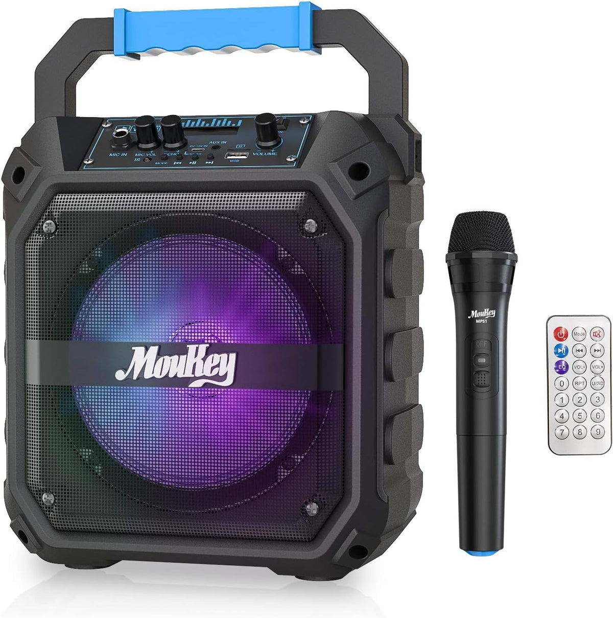 Portable PA Speaker with Wireless Microphone Y1422