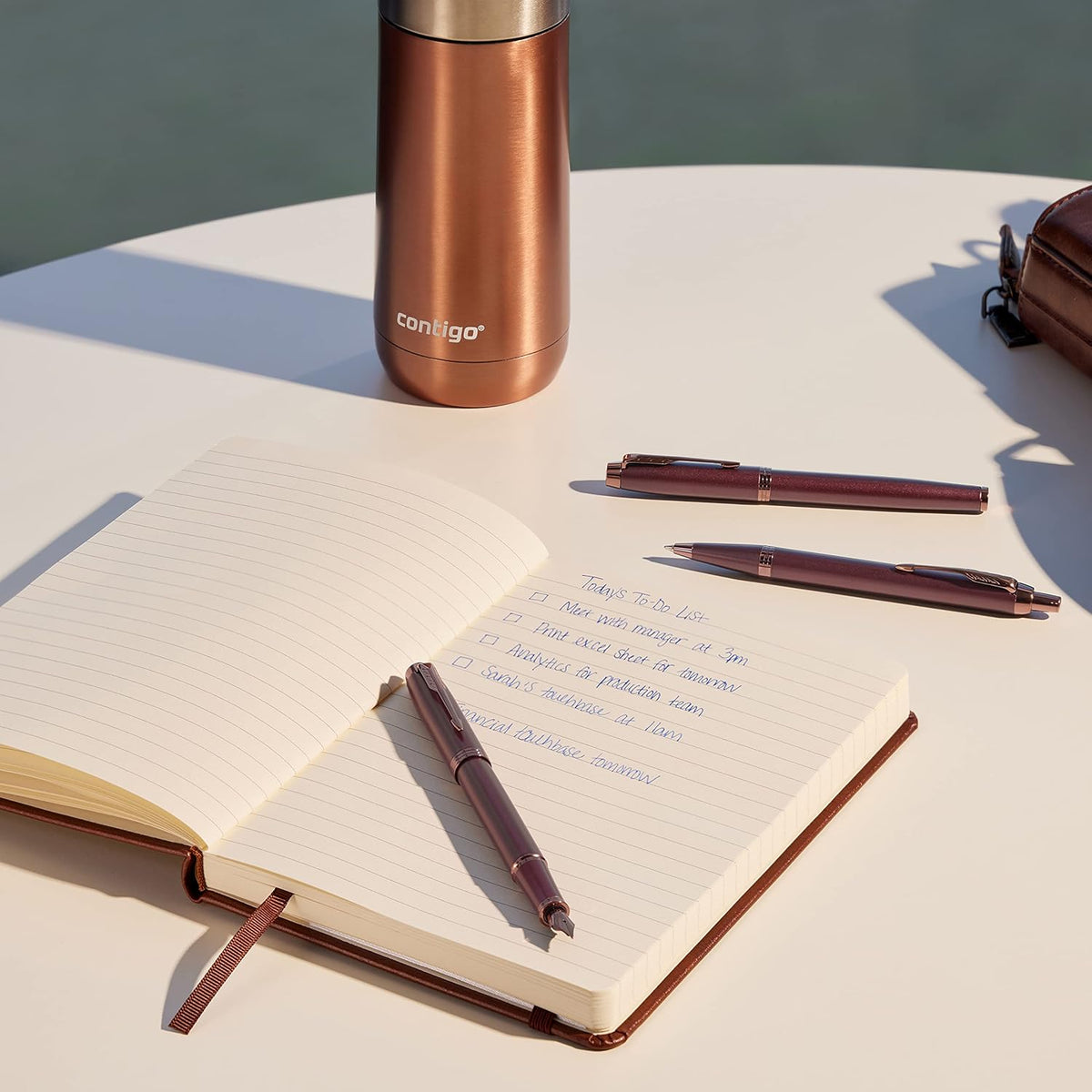 Burgundy Fountain Pen Medium Point Blue Ink M9179