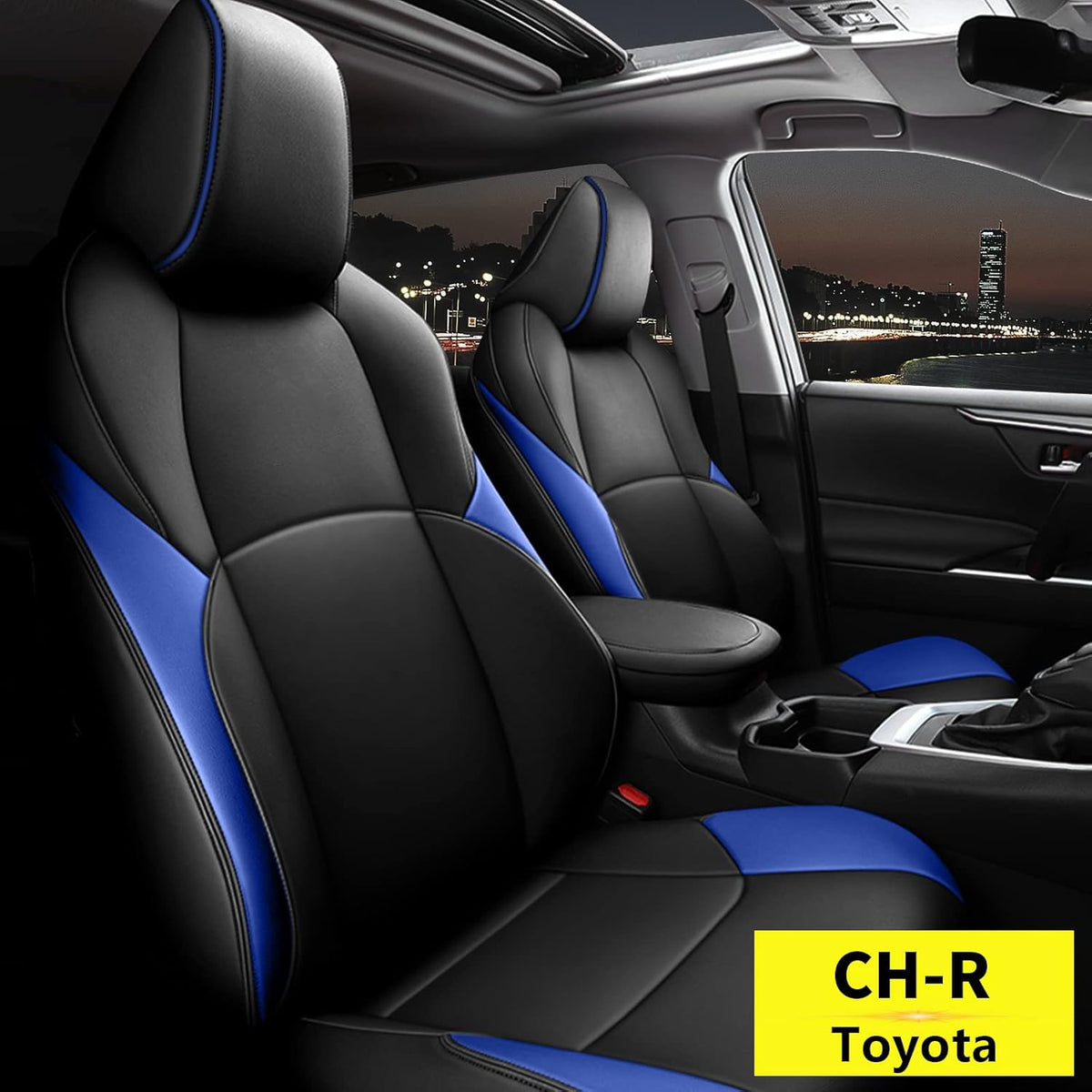 Faux Leather Car Seat Covers Full Set J9032