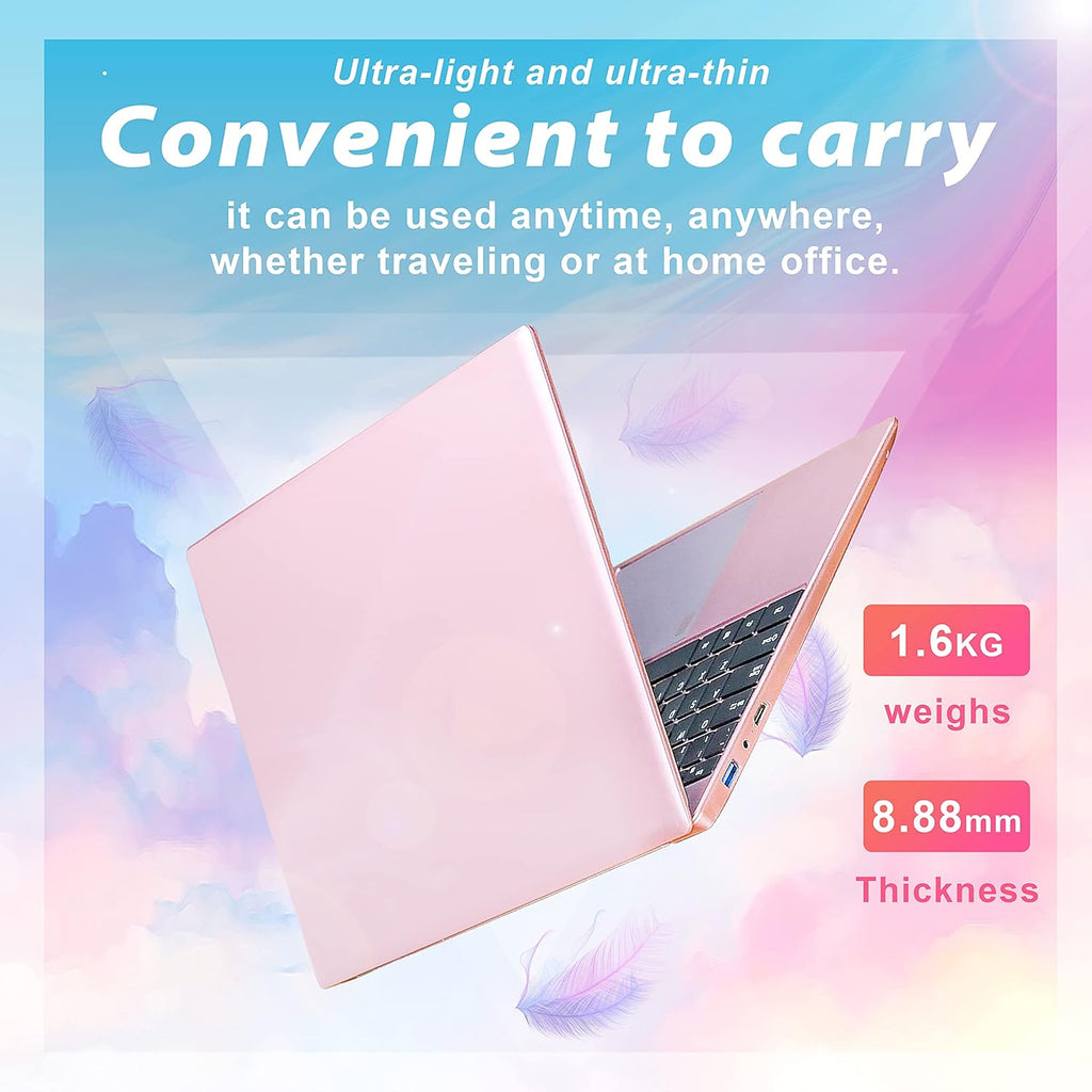 15.6 Inch FHD Luminous Keyboard Laptop 12G RAM 256GB SSD Rose Gold A86655