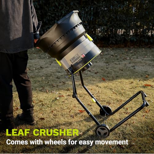 13-Amp Electric Leaf Mulcher Shredder with 20 Cutting Lines T839