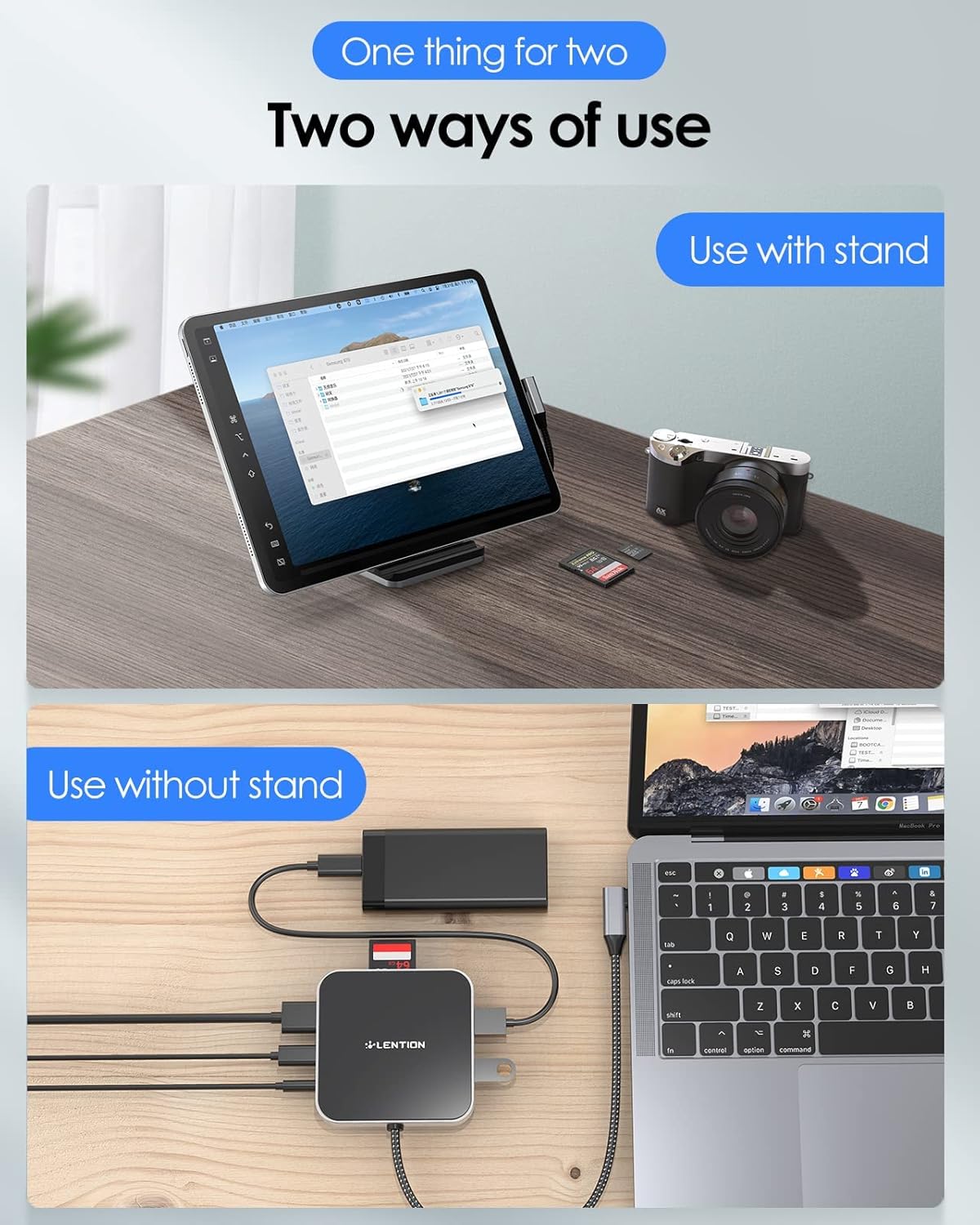 USB C Hub with 4K HDMI, SD Card Reader, USB 3.0 & 60W PD, Black E84880