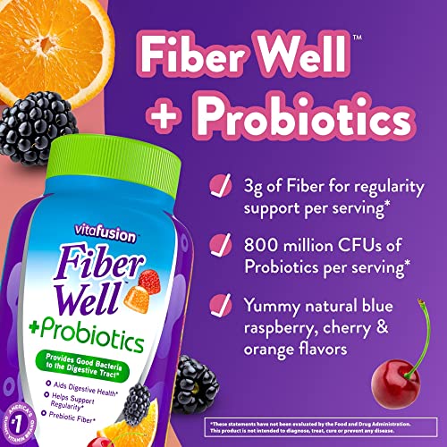 60 Count Fiber Well Probiotics Gummies P359404