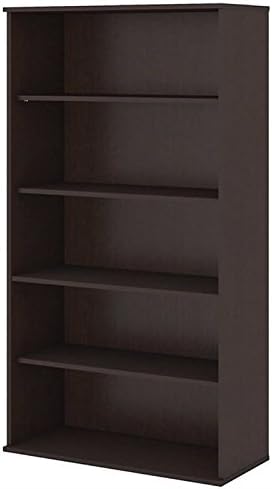 5 Shelf Bookcase in Mocha Cherry J5280