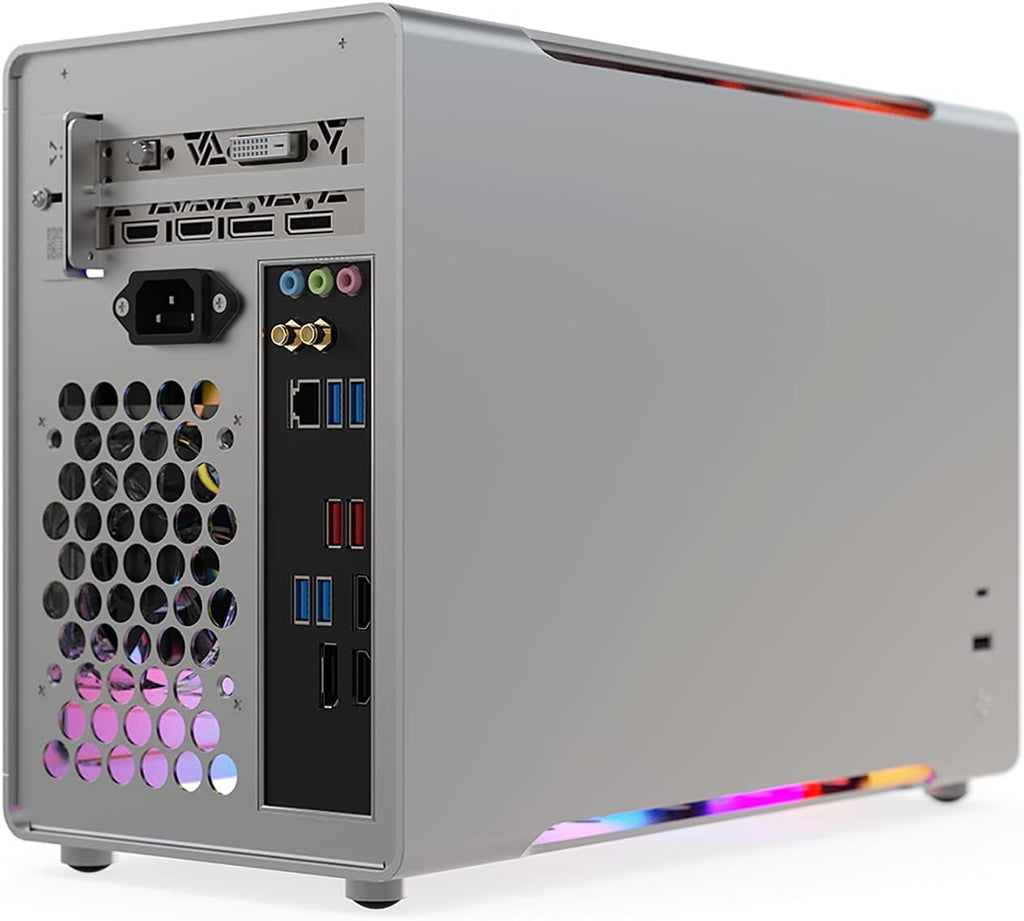 Mini ITX Aluminum Computer Case with Tempered Glass X538