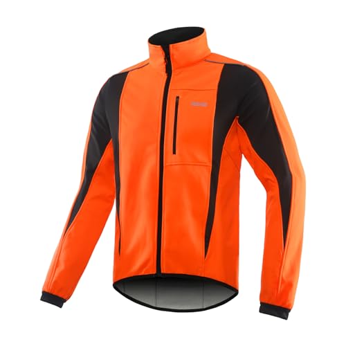 Winter Warm UP Thermal Softshell Cycling Jacket Windproof Waterproof J572