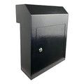 Black Galvanized Steel Locking Mailbox Door Drop Box F549806