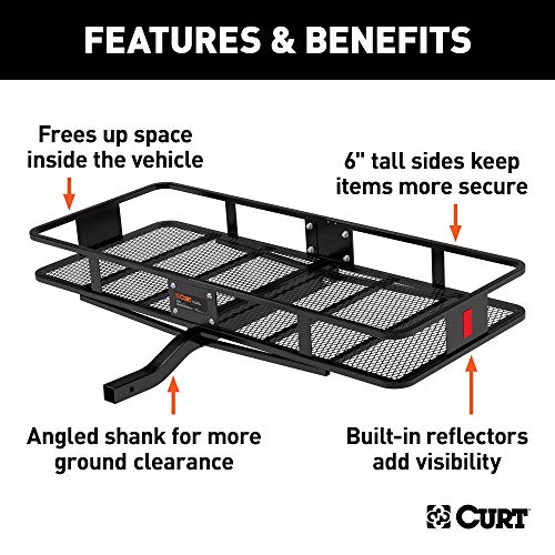 60 x 24-Inch Black Steel Cargo Carrier O89392