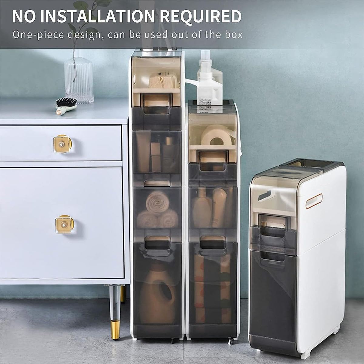 Floor-standing Bathroom Storage Cabinets W47783