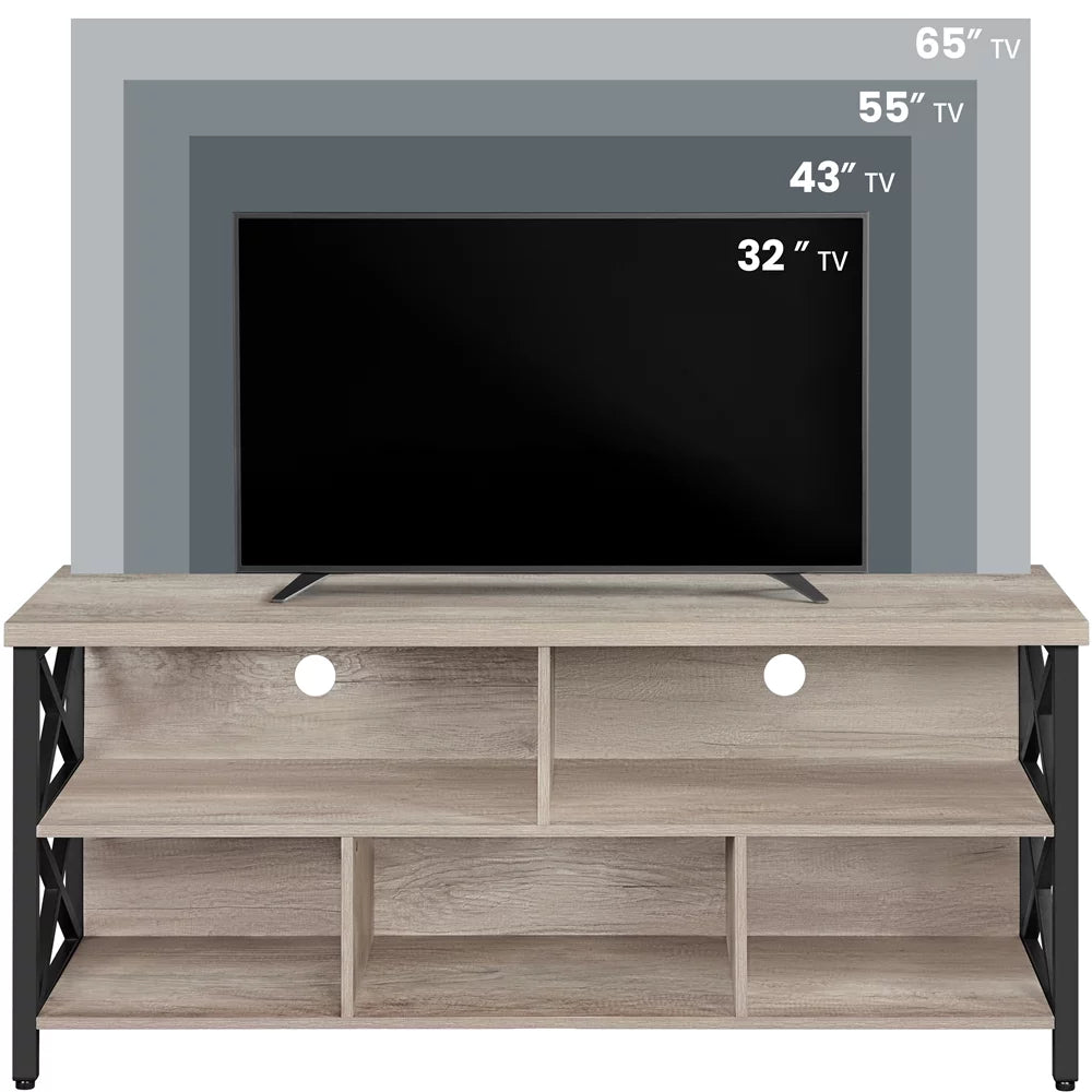 Gray TV Stand with Storage M802