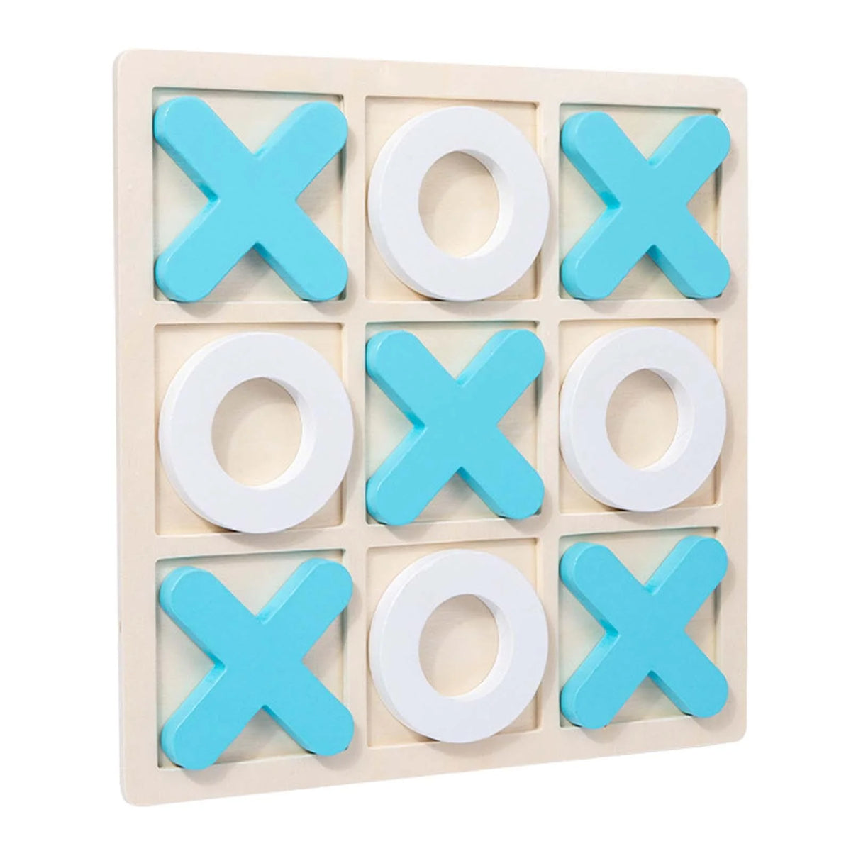 Wooden Tic Tac Toe Game 30x30x1.5cm W95798