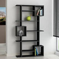 White Geometric Bookcase Y757