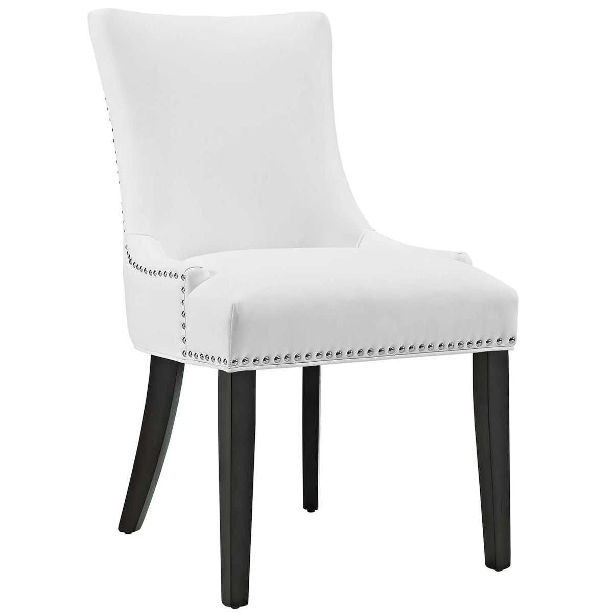 White Faux Leather Dining Chair D5132
