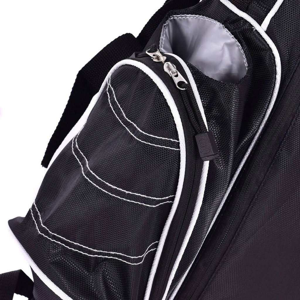 Black Golf Stand Cart Bag with 4 Way Divider V999483