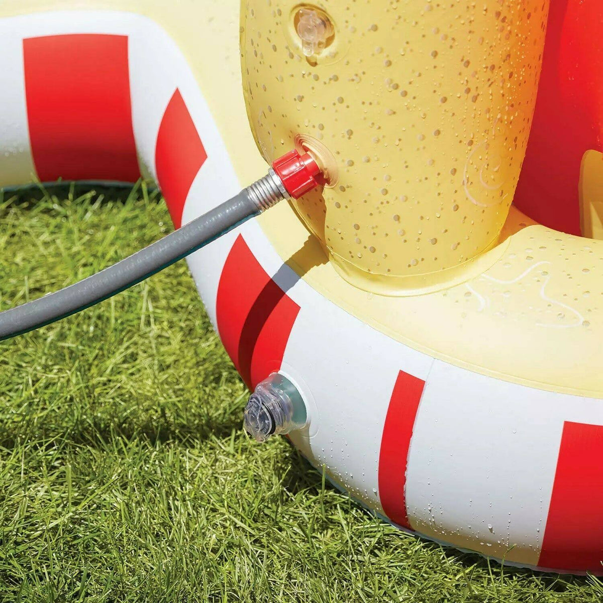 Inflatable Pool with Sprinkler Arch Over 5 ft Tall K414415