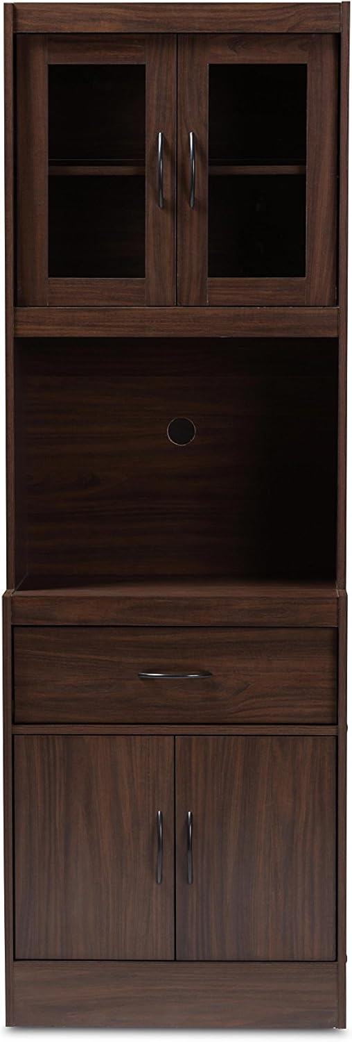 Walnut Brown Kitchen Cabinet Q69058