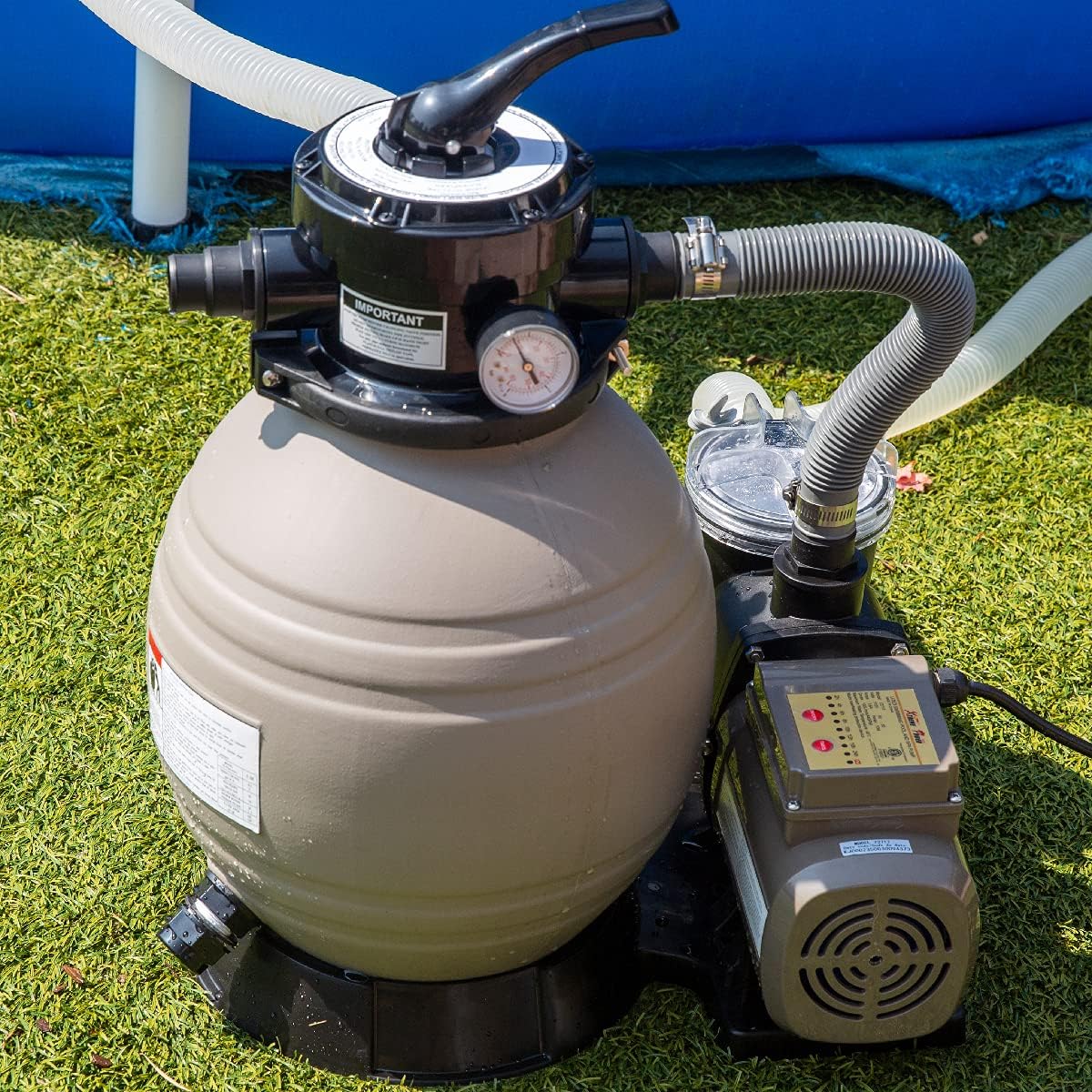 13" Sand Filter Above Ground Swimming Pool Pump Set D475