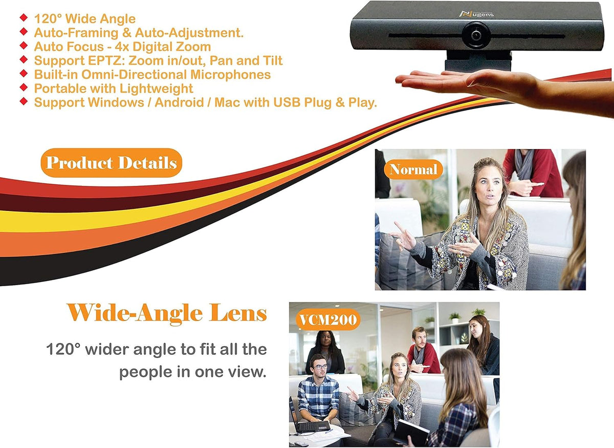 AI 4K Auto-Framing Video Conference Camera X487669