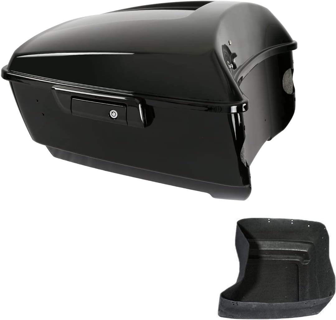 King Tour Pack Trunk with Carpet Liner Chrome Latch A973