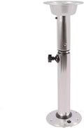 Silver Height Adjustable Table Pedestal Stand Base O100