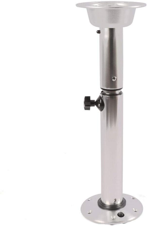 Silver Height Adjustable Table Pedestal Stand Base O100