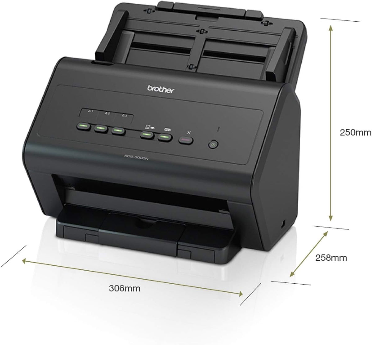 Black Network Document Scanner B66014
