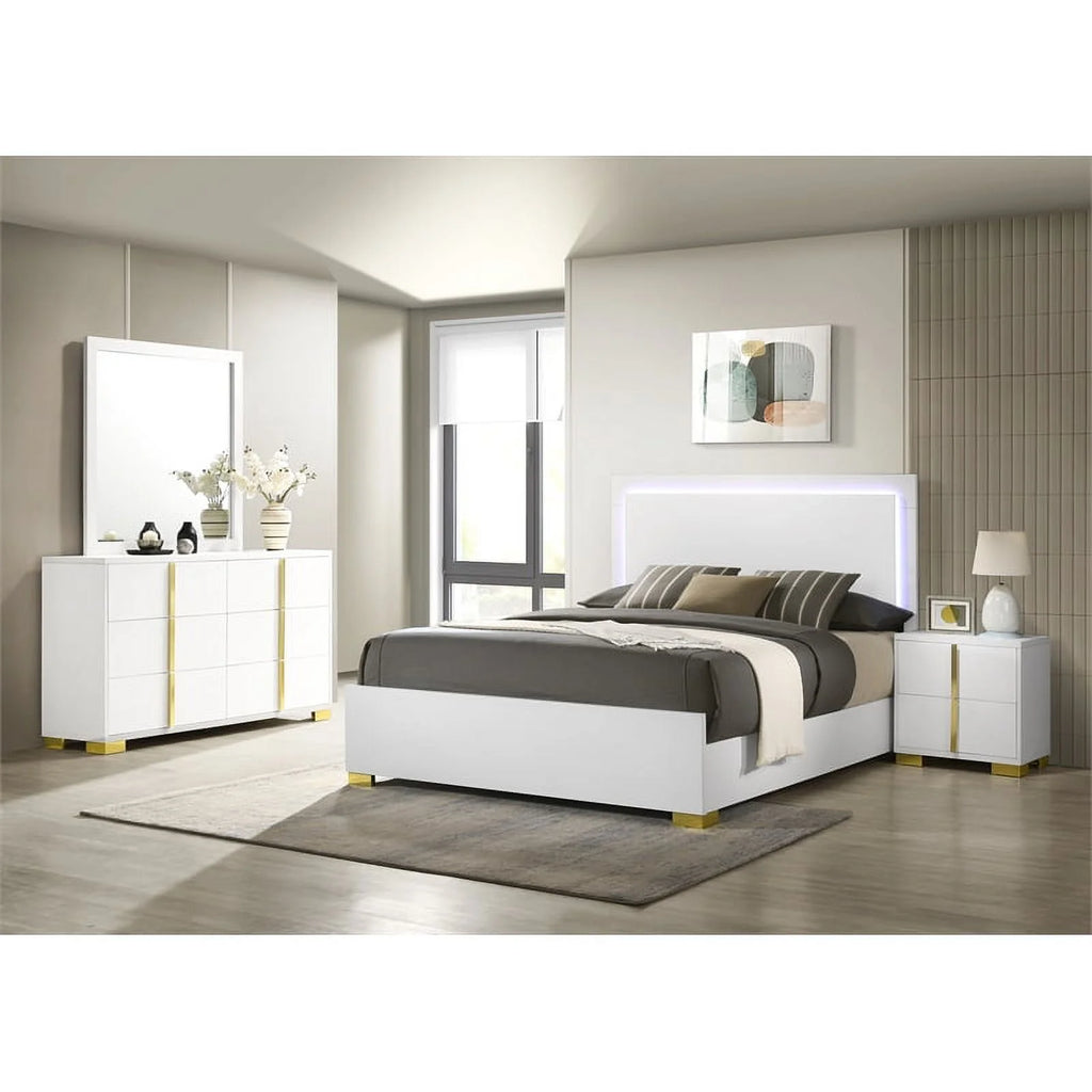 5 Piece Contemporary Wood Eastern King Bedroom Set O234020