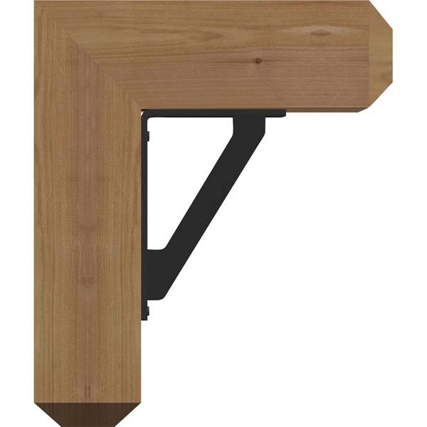 Traditional Craftsman Ironcrest Smooth Bracket, Western Red Cedar A17224