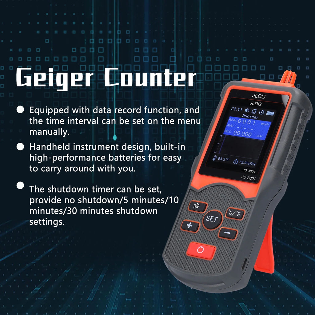 Multifunctional Geiger Counter and Electromagnetic Radiation Detector with Temperature and Humidity Measurement H145158