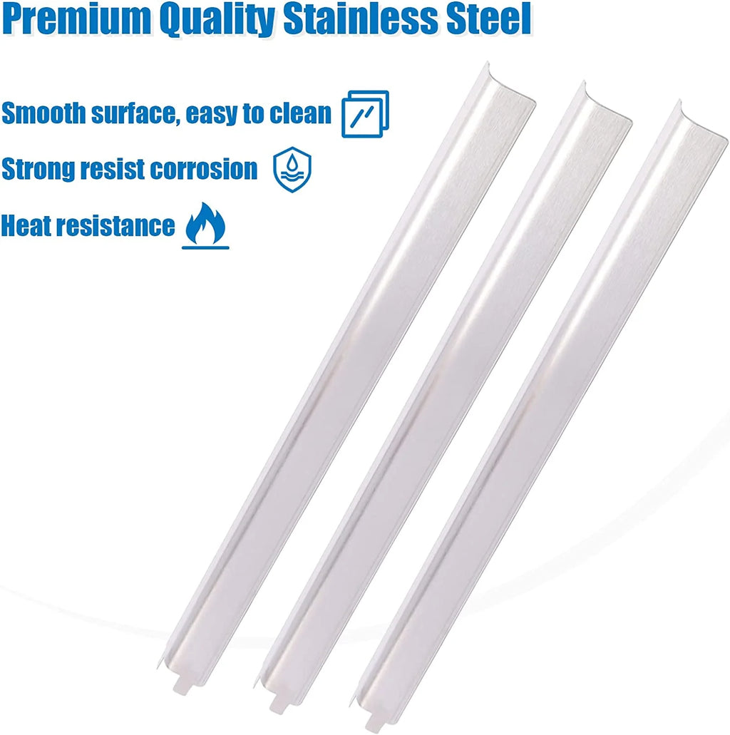 4 Pack Stainless Steel Heat Shields Tents for Gas Grill X46317