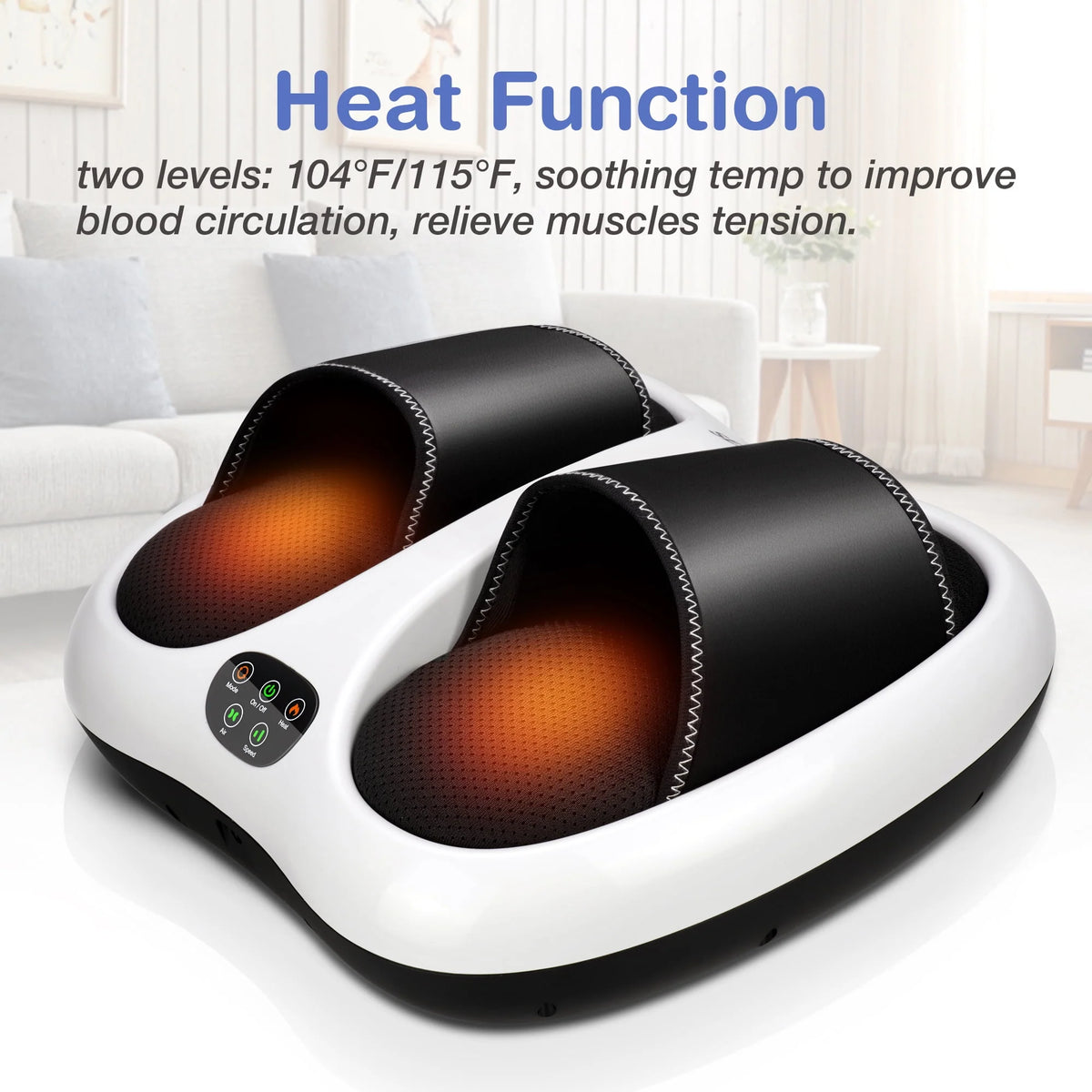 Shiatsu Foot Massager with Heat & Air Compression H90150