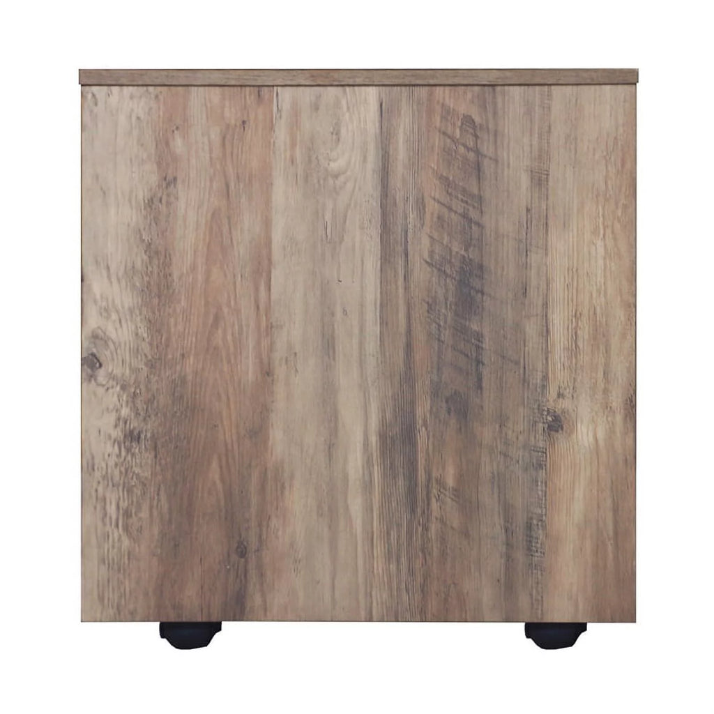 Rustic Oak Finish Mobile File Cabinet I847507