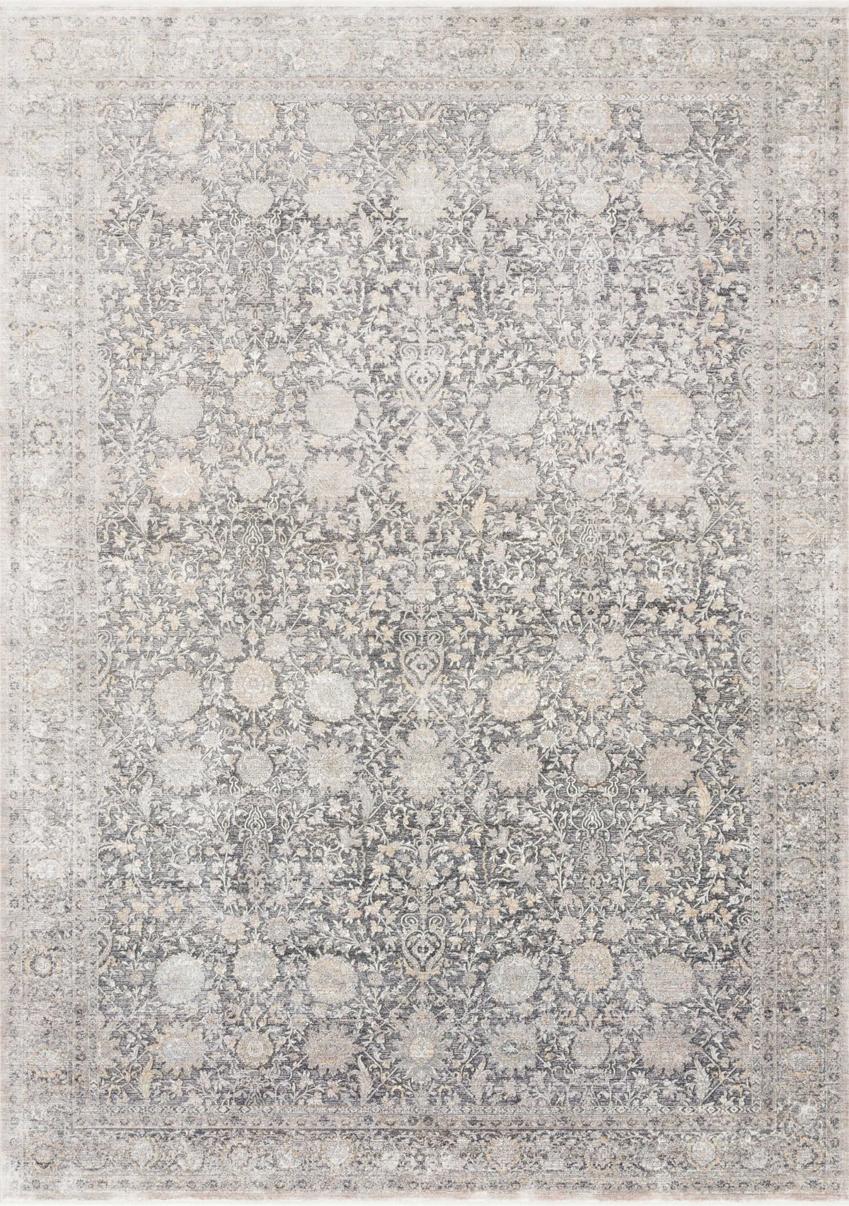 Charcoal Sand 2'8 x 12' Rug H38009
