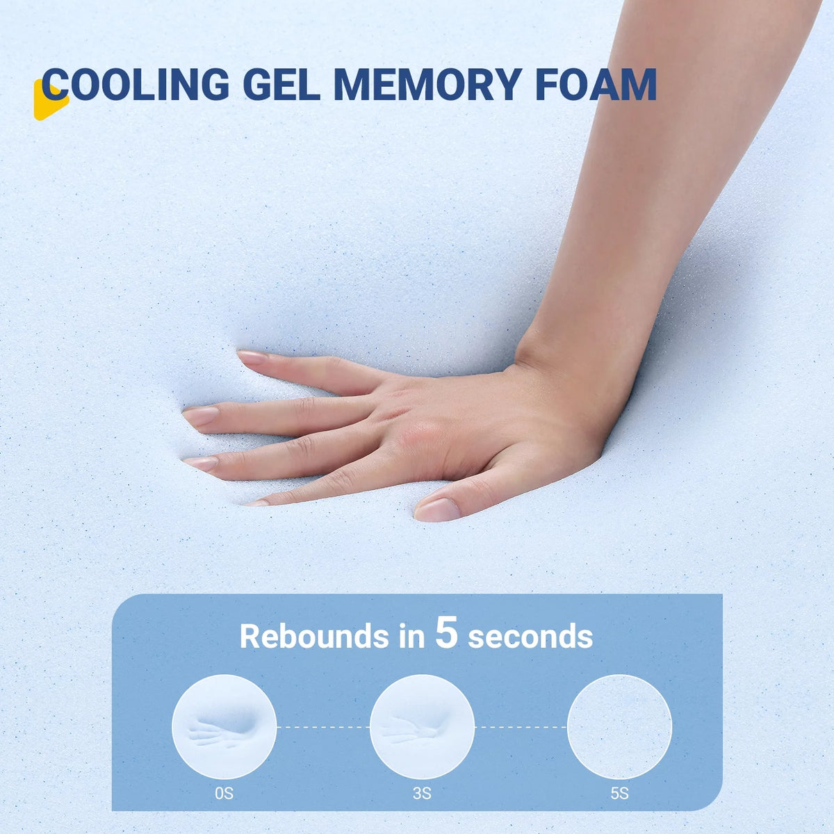 Queen Gel Memory Foam Pocket Spring Hybrid Mattress J28751