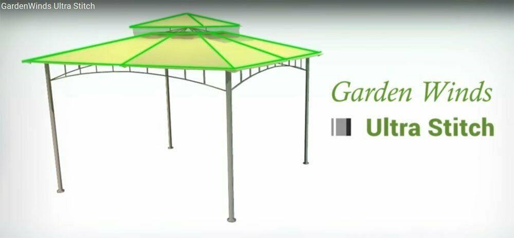 Two-Tiered Gazebo Replacement Canopy L870060