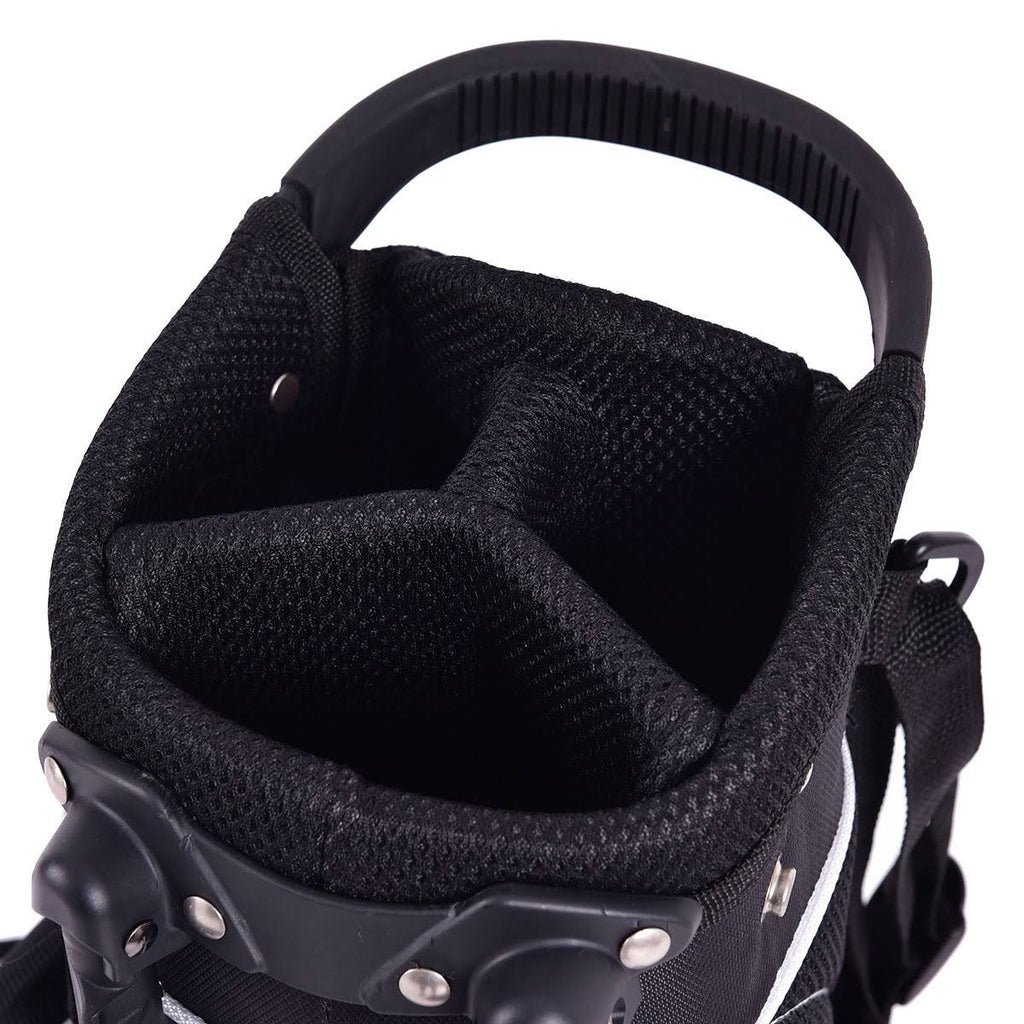 Black Golf Stand Cart Bag with 4 Way Divider V999483