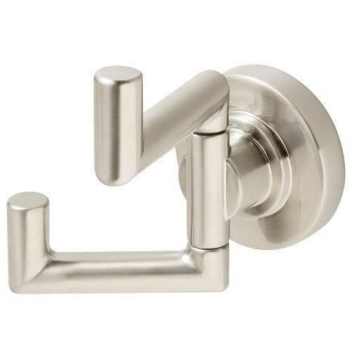 Brushed Nickel Double Robe Hook S414