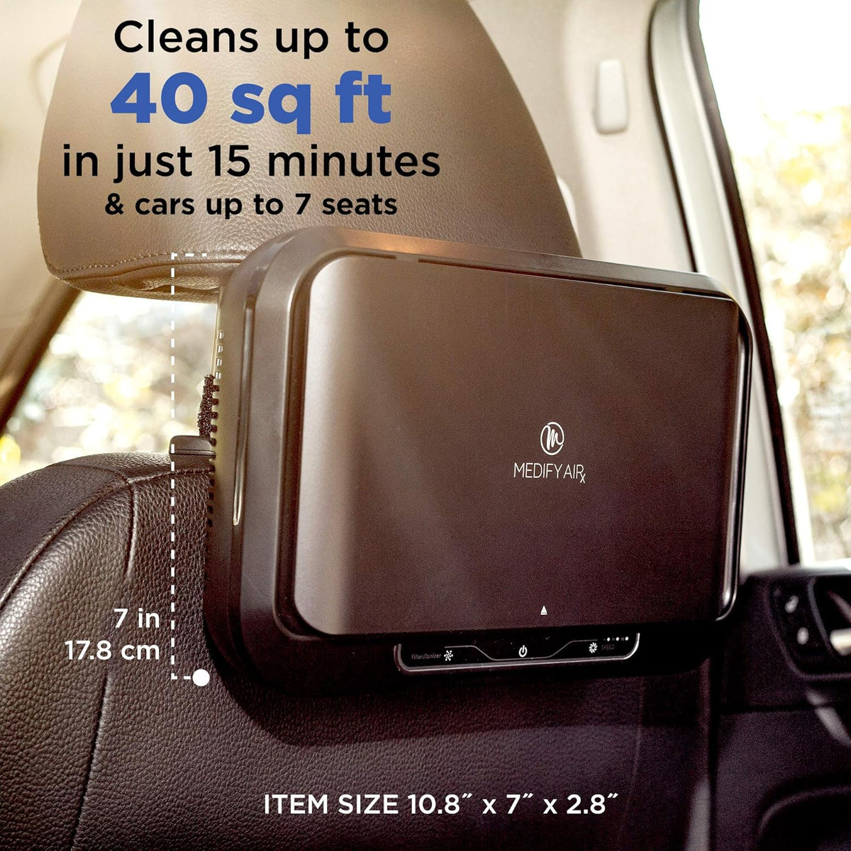 Black H13 HEPA Car Air Purifier H186591
