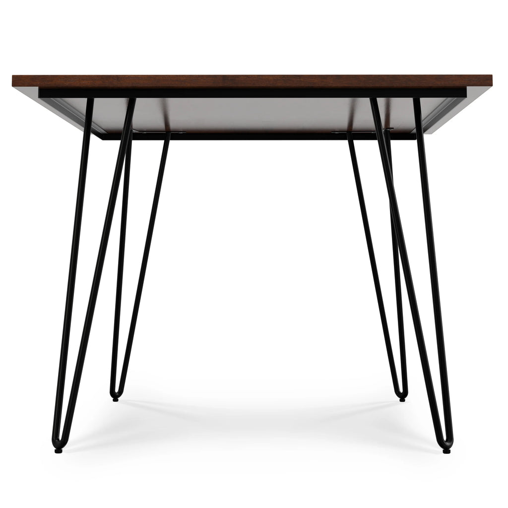 Solid Mango Wood and Metal 66 inch x 40 inch Rectangle Dining Table U406