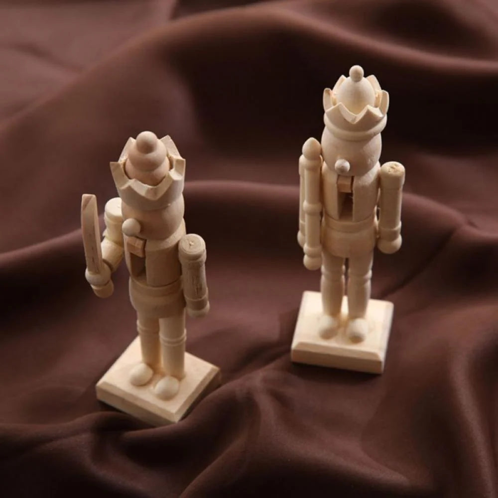 6 Set Unfinished Wooden Nutcracker Figures U826