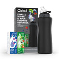 32oz Rose Gold Stainless Steel Water Bottle Starter Kit with Lid and 2 Flavor Cartridges Q107498