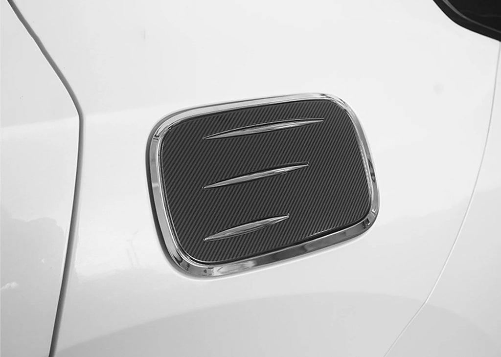 Carbon Fiber Style Fuel Tank Cover Trim Gas Cap Overlay G772225