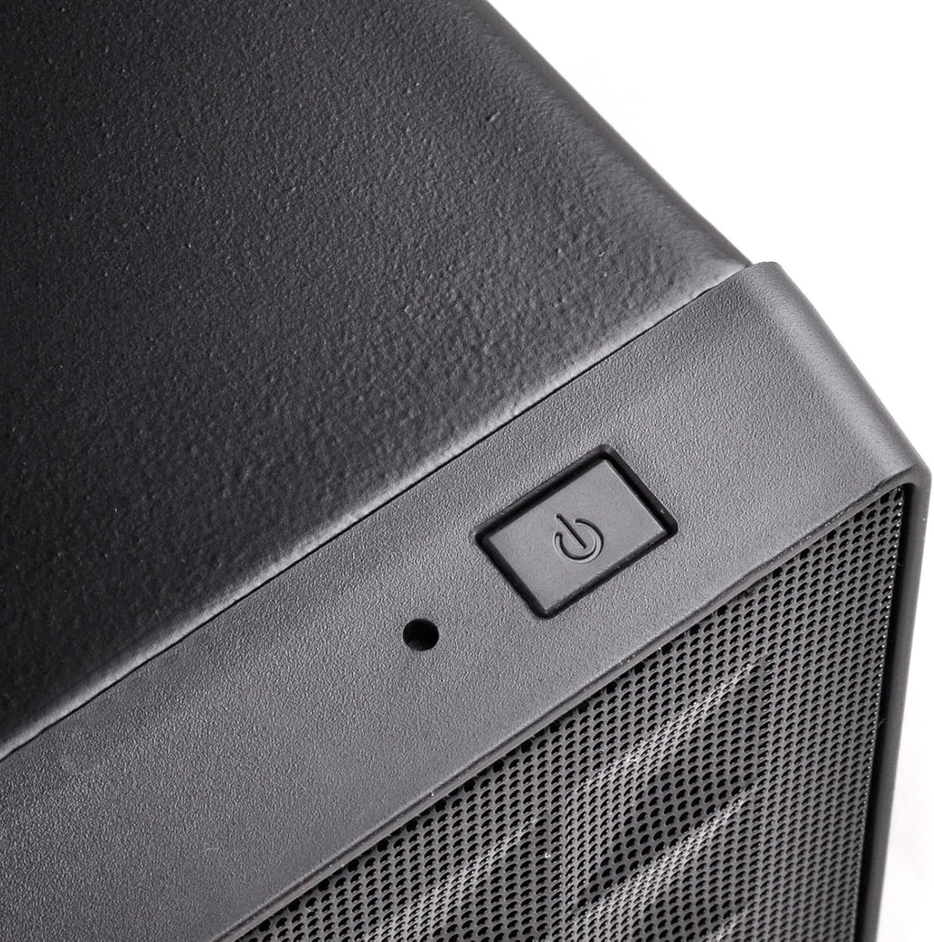 Black Ultra Compact Mini-ITX Computer Case with Mesh Front Panel F671