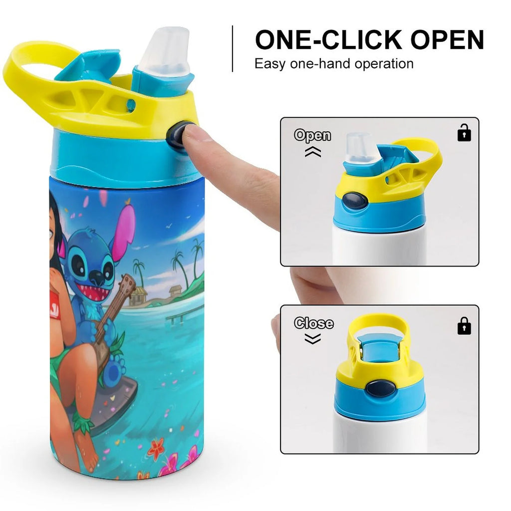 Stainless Steel Vacuum Insulated Water Bottle With Straw Y992