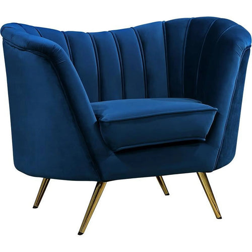 2 Piece Velvet Living Room Furniture Set with Loveseat and Accent Chair P7703