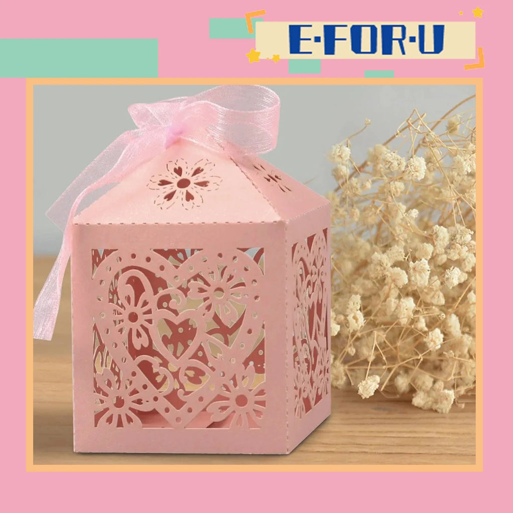 Laser Cut Wedding Candy Gift Box K86277